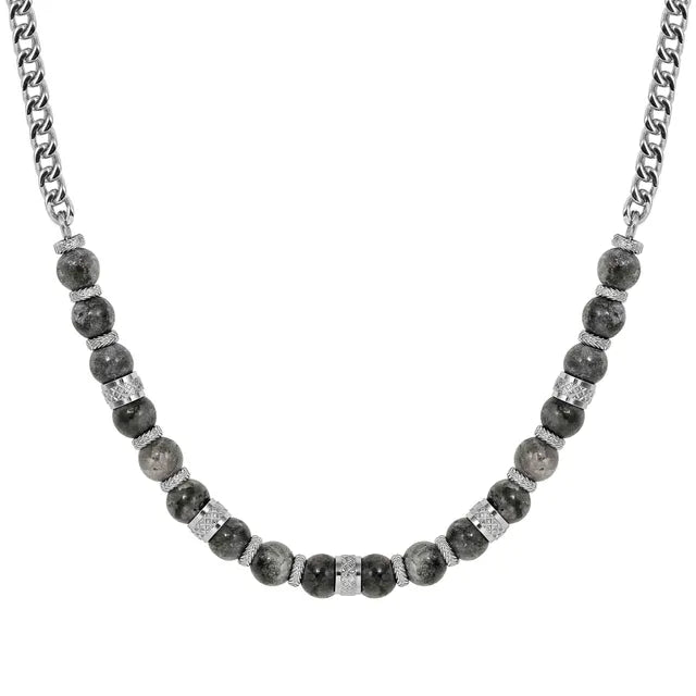 Nomination MANVISION STEEL NECKLACE WITH NATURAL STONES 133026/051