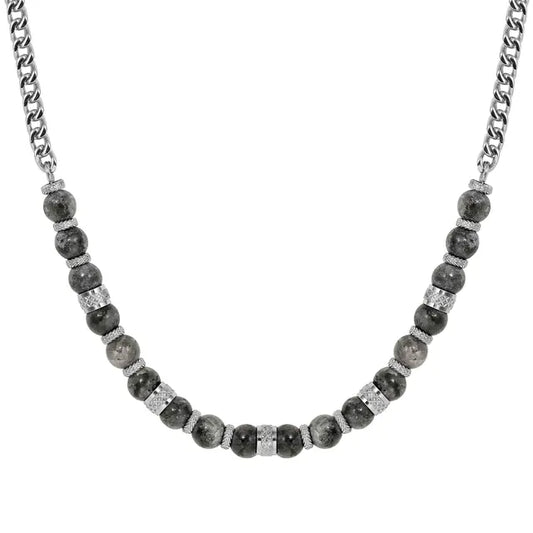 Nomination MANVISION STEEL NECKLACE WITH NATURAL STONES 133026/051