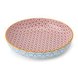 Mikasa Blue Geometric Stoneware Bowl 21cm