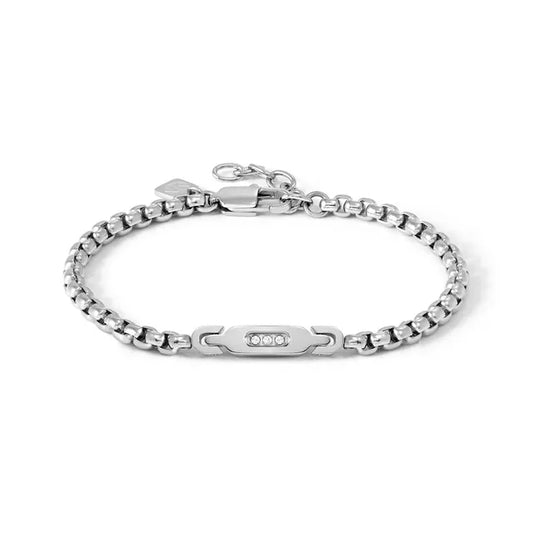 Nomination MANVISION BRACELET WITH 3 CENTRAL CZ 133018/007