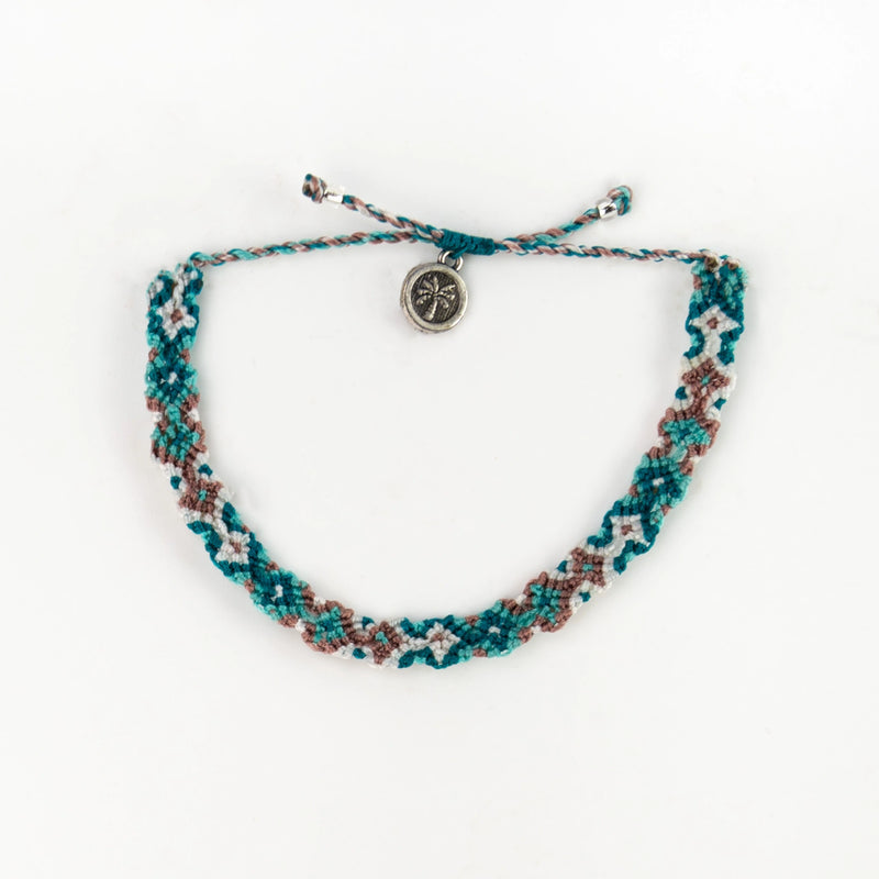Pineapple Island Leme Surf Anklet Green