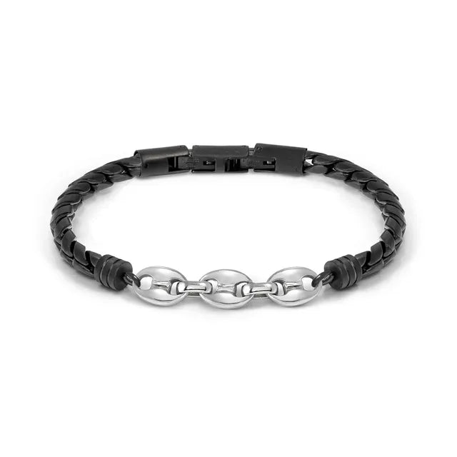 Nomination MANVISION BRACELET, BLACK CHAIN AND DECORATION 133022/030