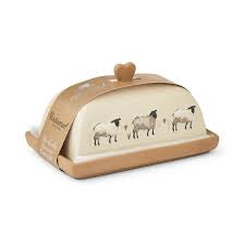 Cooksmart Highland Sheep Ceramic Butter Dish