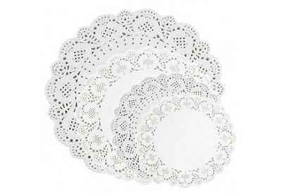 N J Products Paper Lace Doyles Assorted 30 Pack
