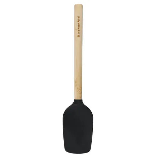 KitchenAid Bamboo Scraper Spatula With Flexible Silicone Head