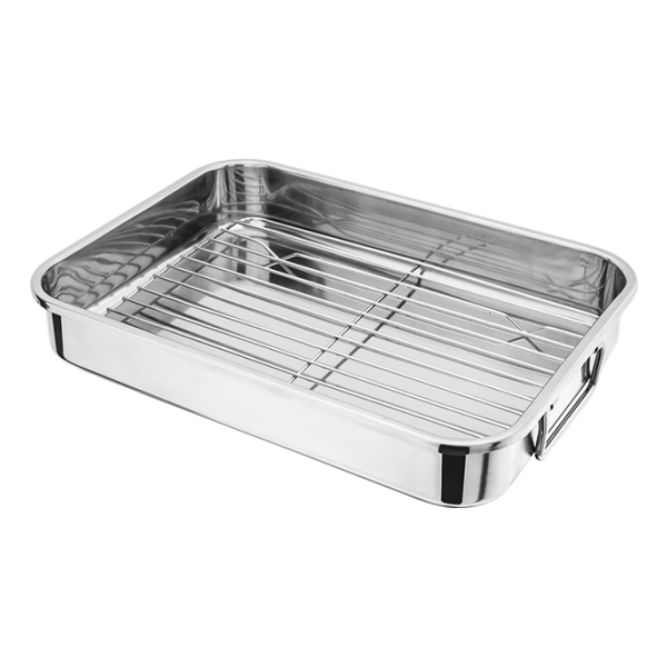 Judge Speciality Cookware Roasting Pan with Rack Stainless Steel  36x26x6cm