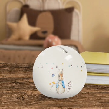Enesco Peter Rabbit Money Bank Sphere