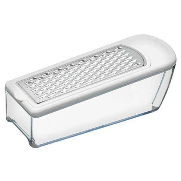 KitchenCraft Grater and Graduated Acrylic Oblong Collector
