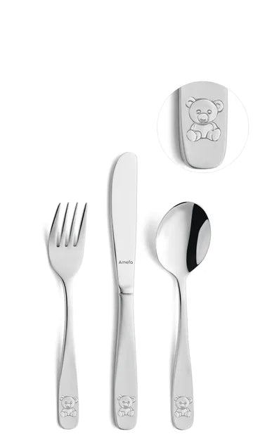 Amefa Kids Cutlery Set Bear 3 Piece