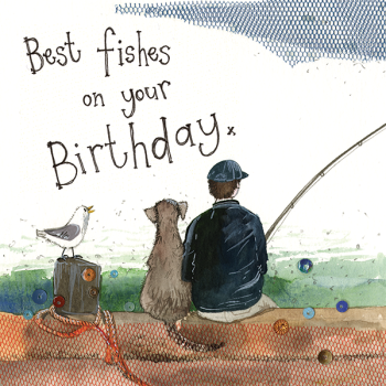 Alex Clark Best Fishes Greetings Card