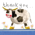Alex Clark Cow Thank You Card