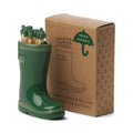 Designworks Wellington Boot Matches Holder Green