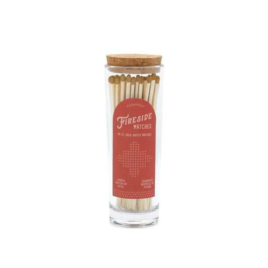 Designworks Fireside Safety Matches 13.5cm Tall Red/Gold Tip