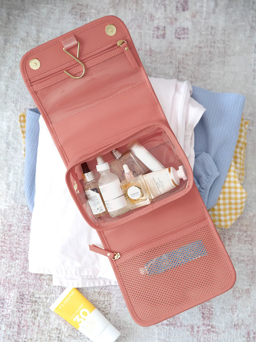 Stackers Pink Grapefruit Travel Washbag
