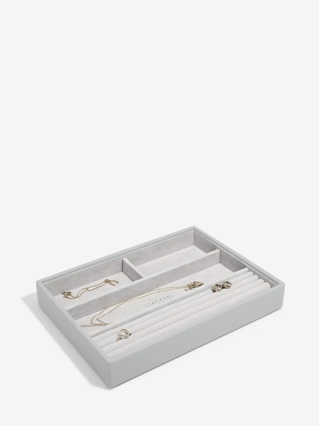 Stackers Pebble Grey Classic Ring Bracelet Layer