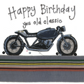 Alex Clark Card Old Classic Bike Birthday