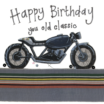 Alex Clark Card Old Classic Bike Birthday
