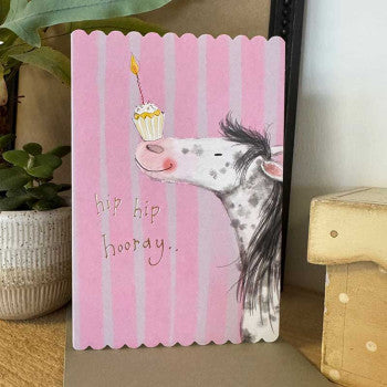 Alex Clark Card Horse And Cup Cake Birthday