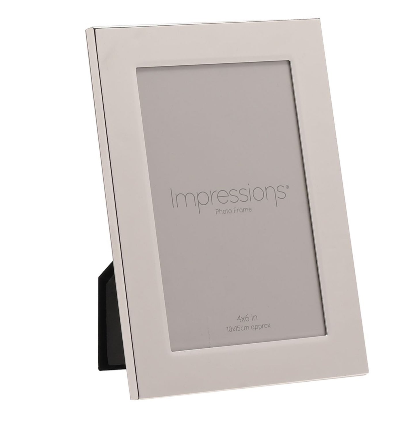 Impressions Plain Oblong Silver Plated Photoframe 4x6