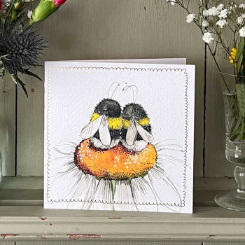 Alex Clark Card Daisy Bees