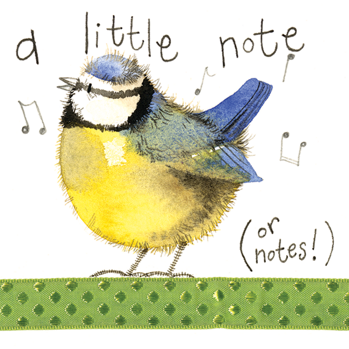 Alex Clark Card Little Note Blue Tit