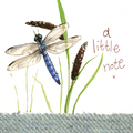 Alex Clark Card Little Note Dragonfly