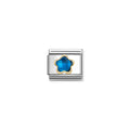 Compostable classic faceted flowers blue