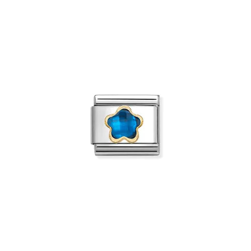Compostable classic faceted flowers blue