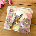 Alex Clark Card Rabbit And Daisies Birthday
