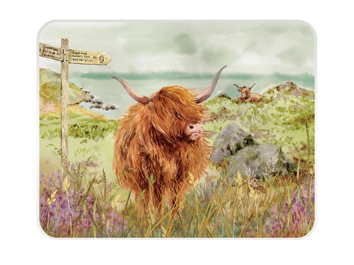 National Trust Worktop Protector Highland Cattle Medium