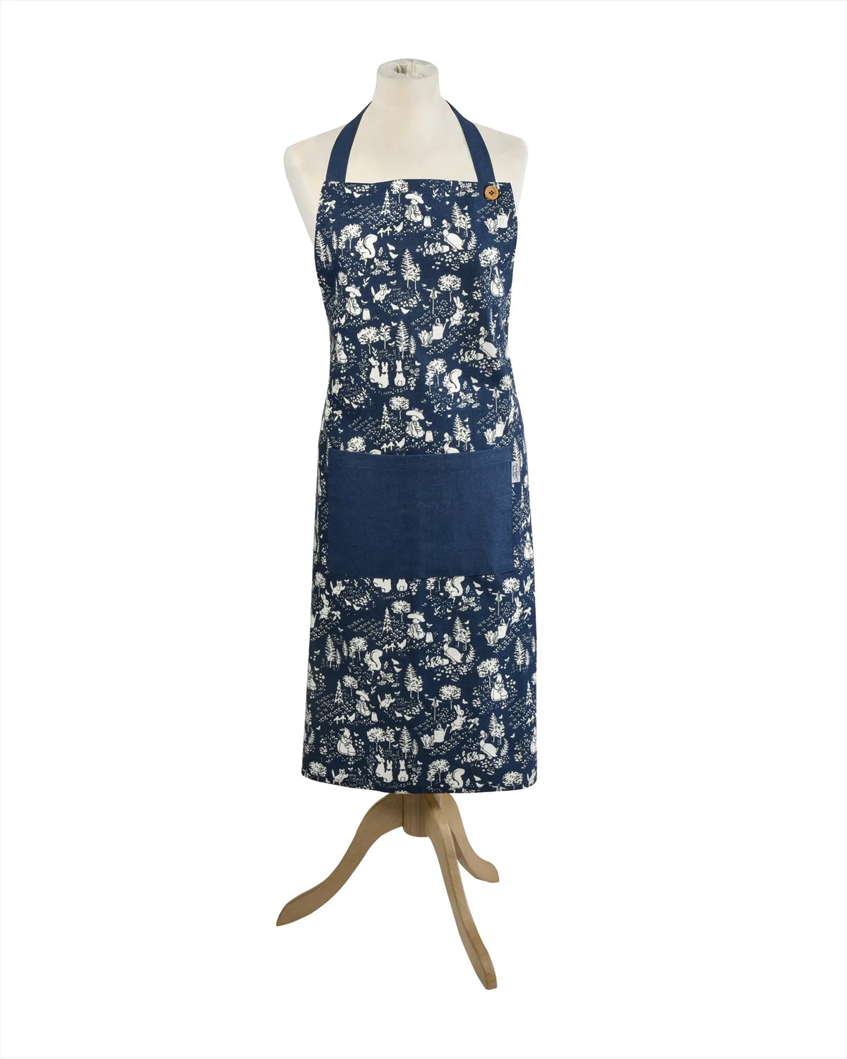 Peter Rabbit Classic Pattern Dark Blue Pattern Apron