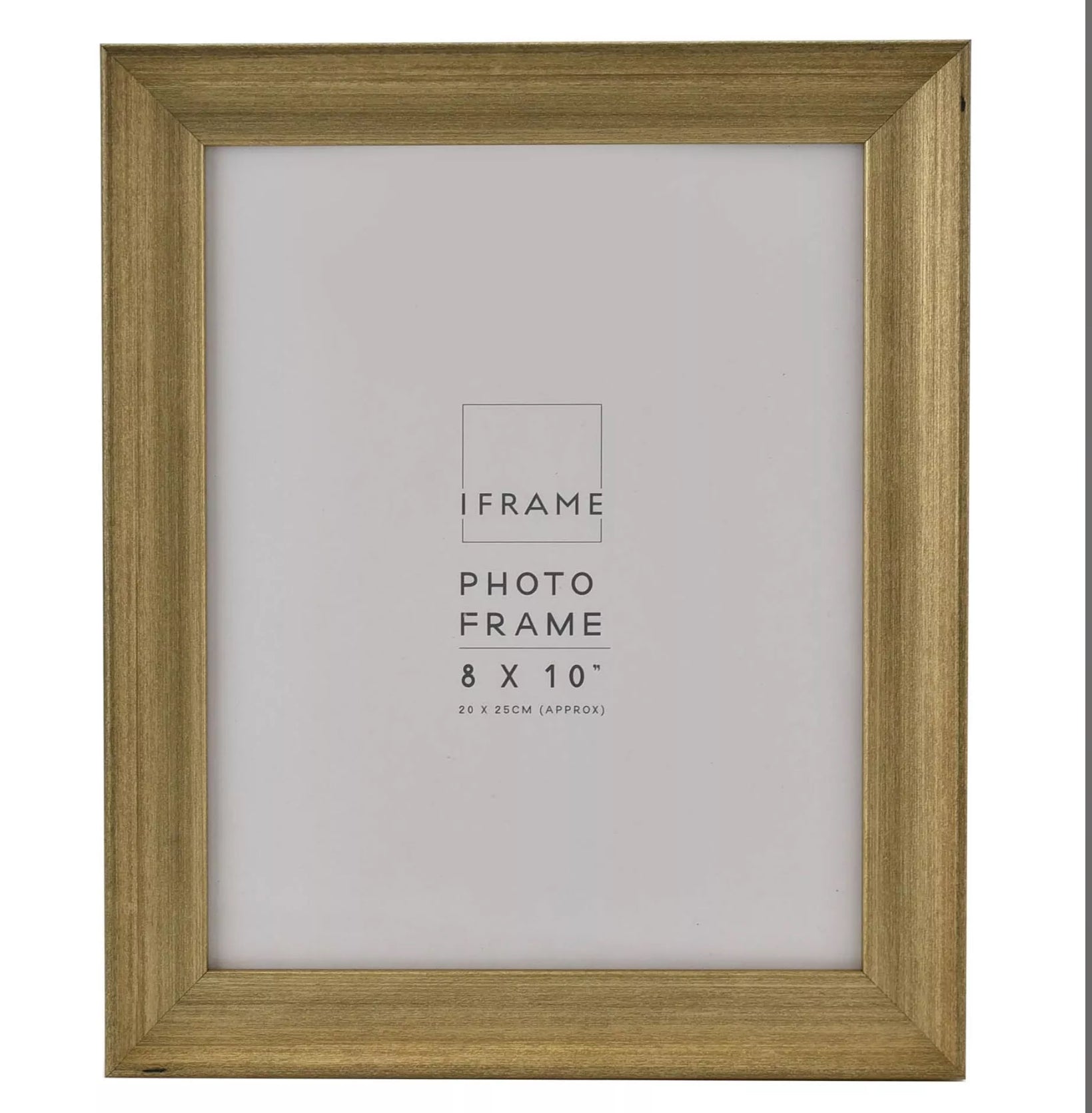 Iframe Traditional Profile Brushed Gold 8x10