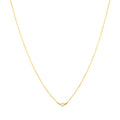 Single Pearl Necklace Gold