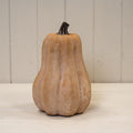 Tall Ceramic Pumpkin Ornament Pale Orange Small