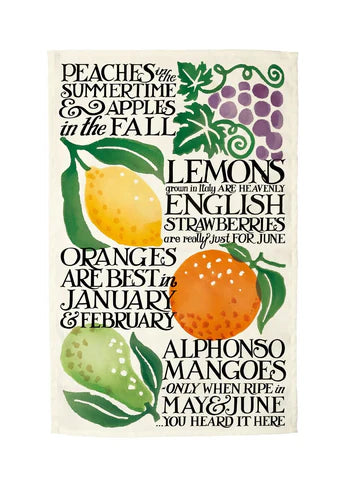 Emma Bridgewater Tea Towel Black Toast Fruits