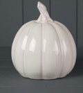 Glazed Ceramic Pumpkin Greige Large