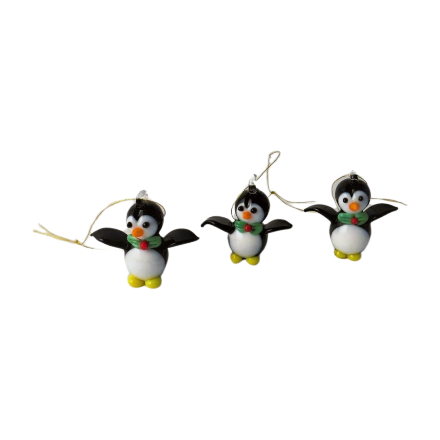 Glass Penguin Christmas Tree Decoration