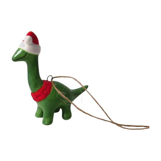 Dinosaur Cermaic Christmas Tree Decoration