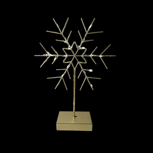 Gold Snowflake With Led