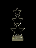 Three Stars Christmas Decoration With Led