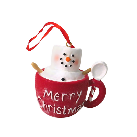 Marshmallow Cup Christmas Tree Decoration