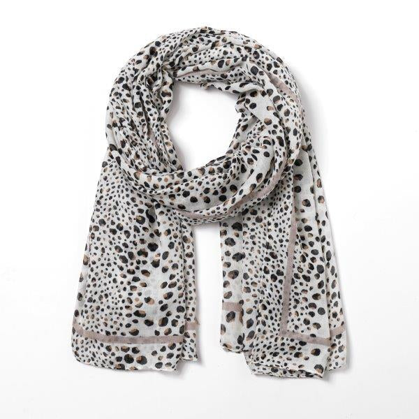Eco Style Scarf Animal Dots Camel