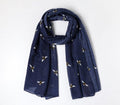 Eco Style Scarf Bumble Bee Blue