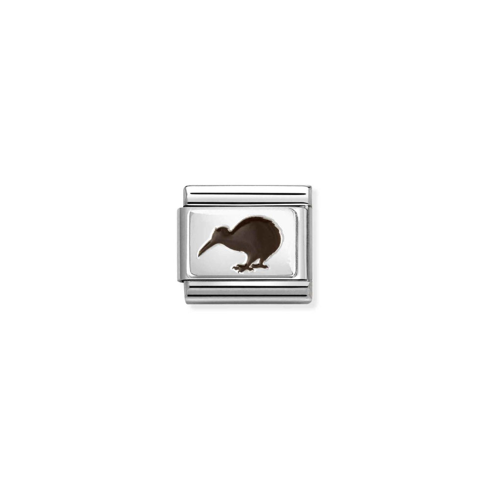 Nomination Silver Kiwi Bird New Zealand Composable Charm 330206/47