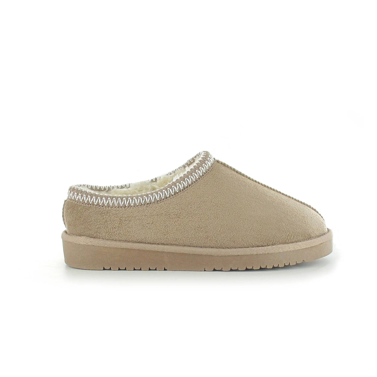 Ella Kelly Memory Foam Slipper Beige Size 5