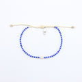 Pineapple Island Small Bead With Pearl Bracelet Navy