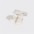 Bridgette Faux Fur Fingerless Gloves - Almond