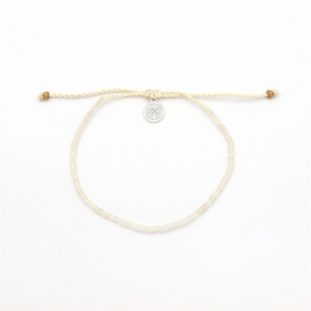 Pineapple Island Small Bead Bracelet White