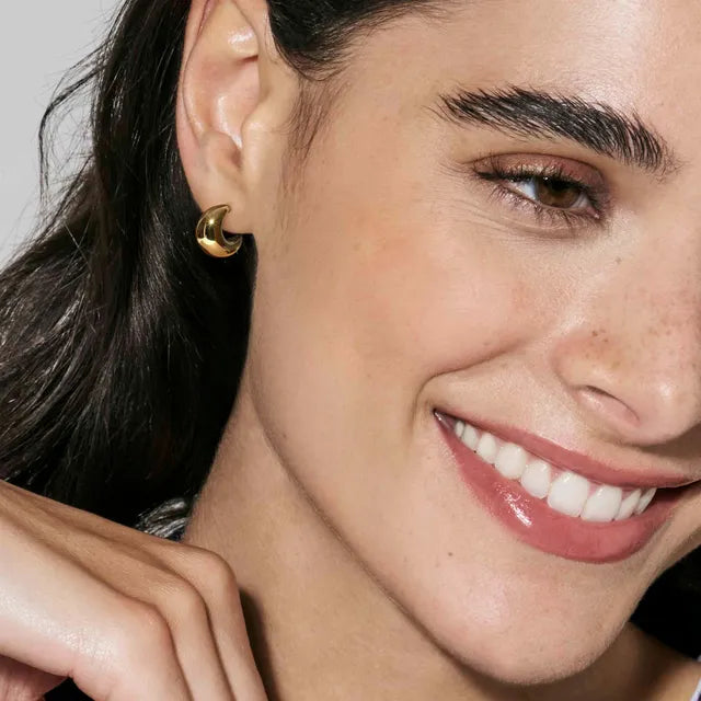Nomination Eccelettica Small Moon Earrings in Steel