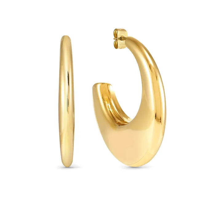 Nomination Medium Ecclettica Moon Earrings Yellow Gold